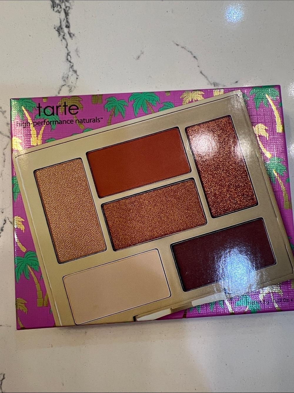 tarte glam on the goTropical Warm Eyeshadow Palette Bronze, Copper & Cream Tones
